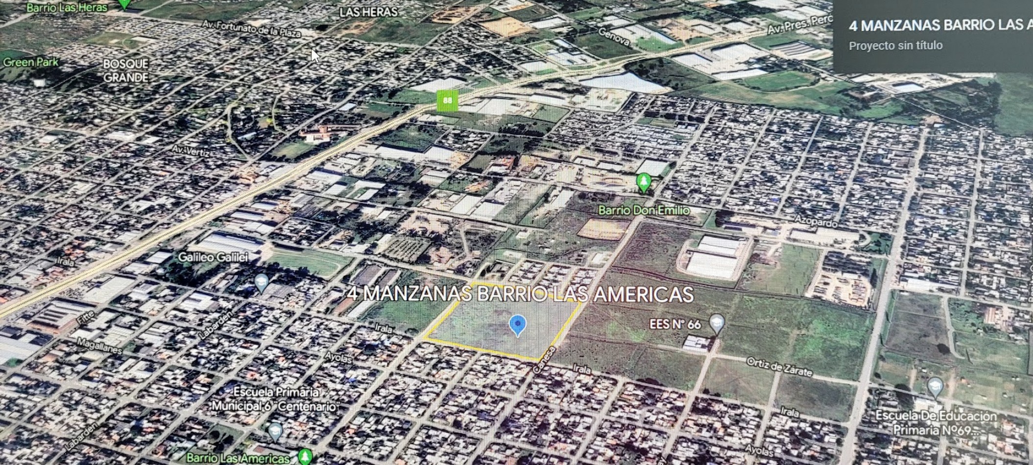 venta de terreno de 4 manzanas  en Barrio Las Americas  para emprendimiento de logistica y vivienda 