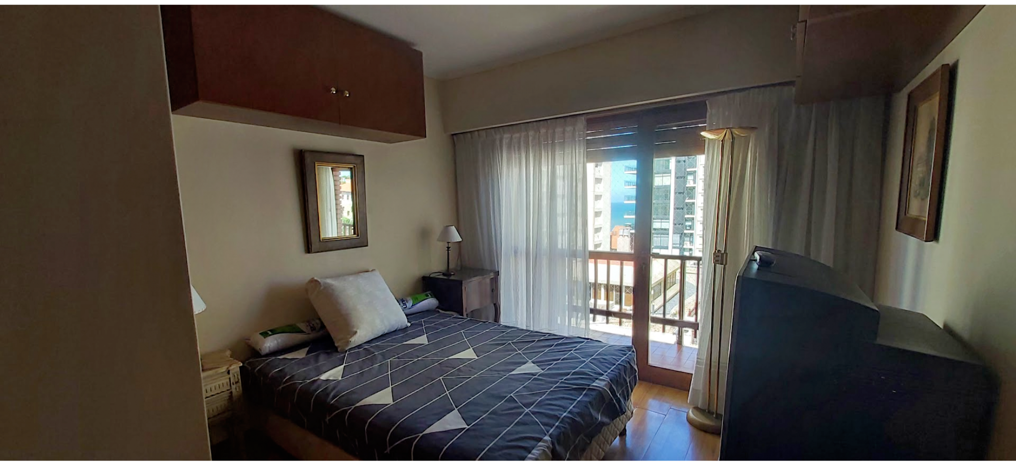 alquiler departamento de dos ambientes vista parcial al mar 